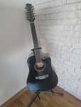 Gitara Akustyczna 12 strunowa, z stojakiem