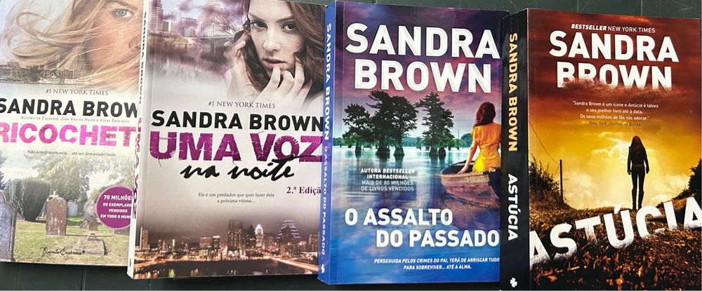 Conjunto de 4 Livros de Sandra Brown