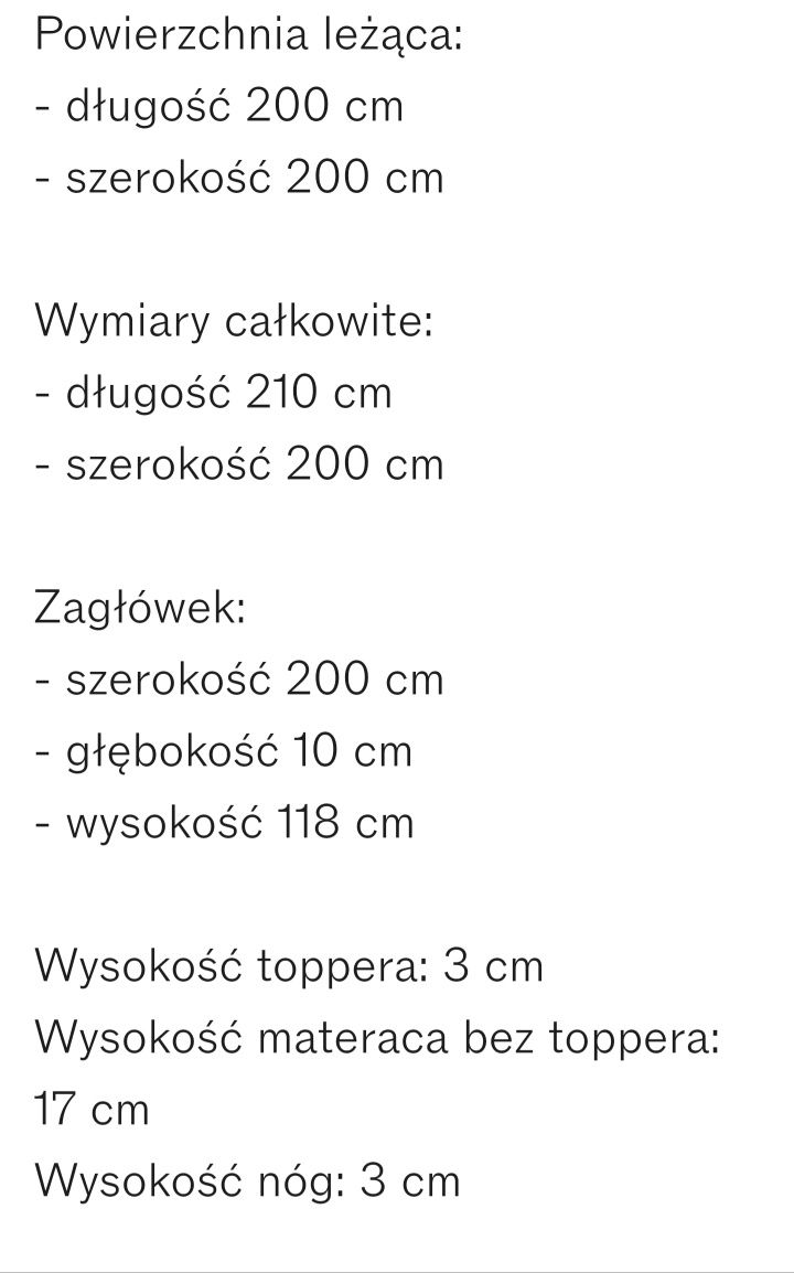 Łóżko kontynentalne z miejscem do przechowywania Livia 200x200 cm West