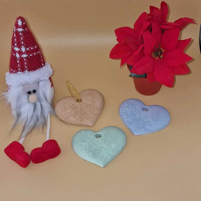 Coração perfumado em várias cores com caixa e mensagem personalizada