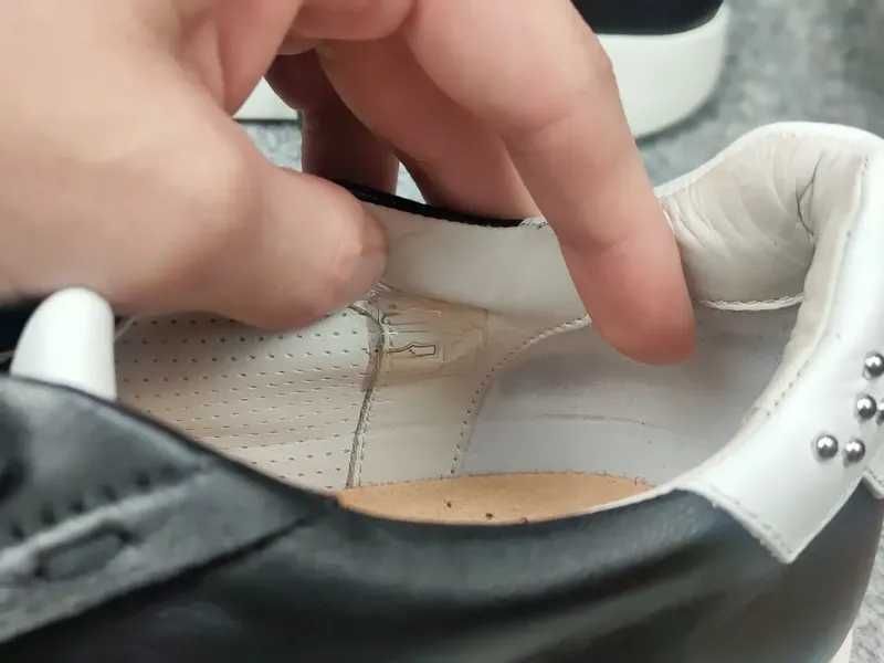 чоловічі класичні кеди зі шкіри високою підошвою santoni design black