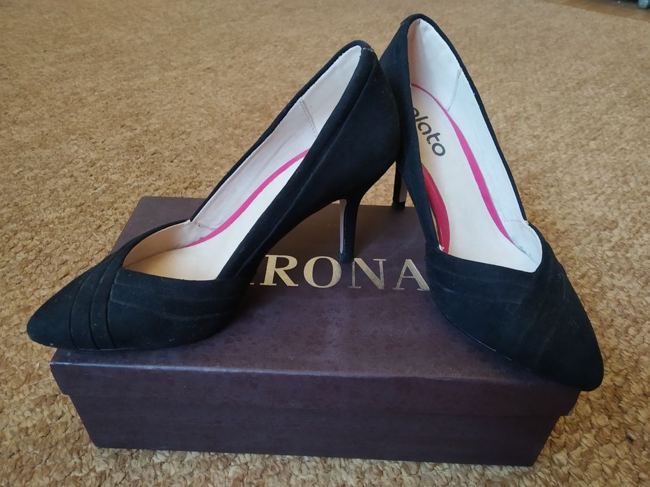 Туфлі жіночі чорні замш, 36 р.