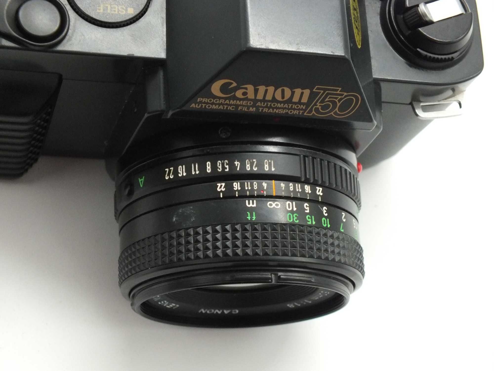Canon T50 plus obiektyw canon FD 50mm f1,8