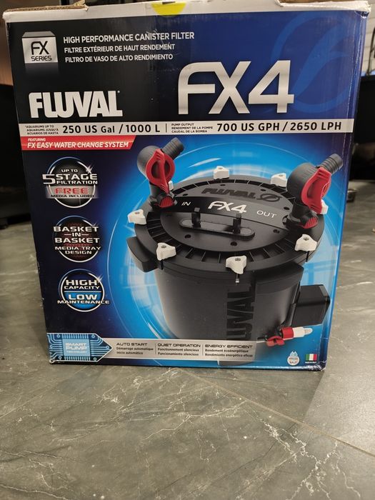 Filtr zewnętrzny Fluval FX4 – jak nowy!