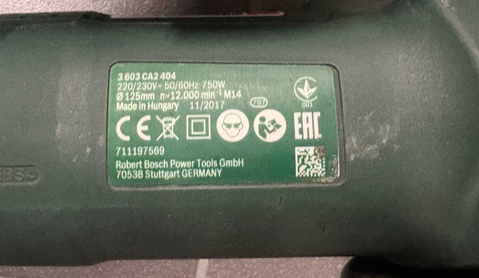 Szkifierka kątowa Bosch PWS 750-125 kod 3603CA2404