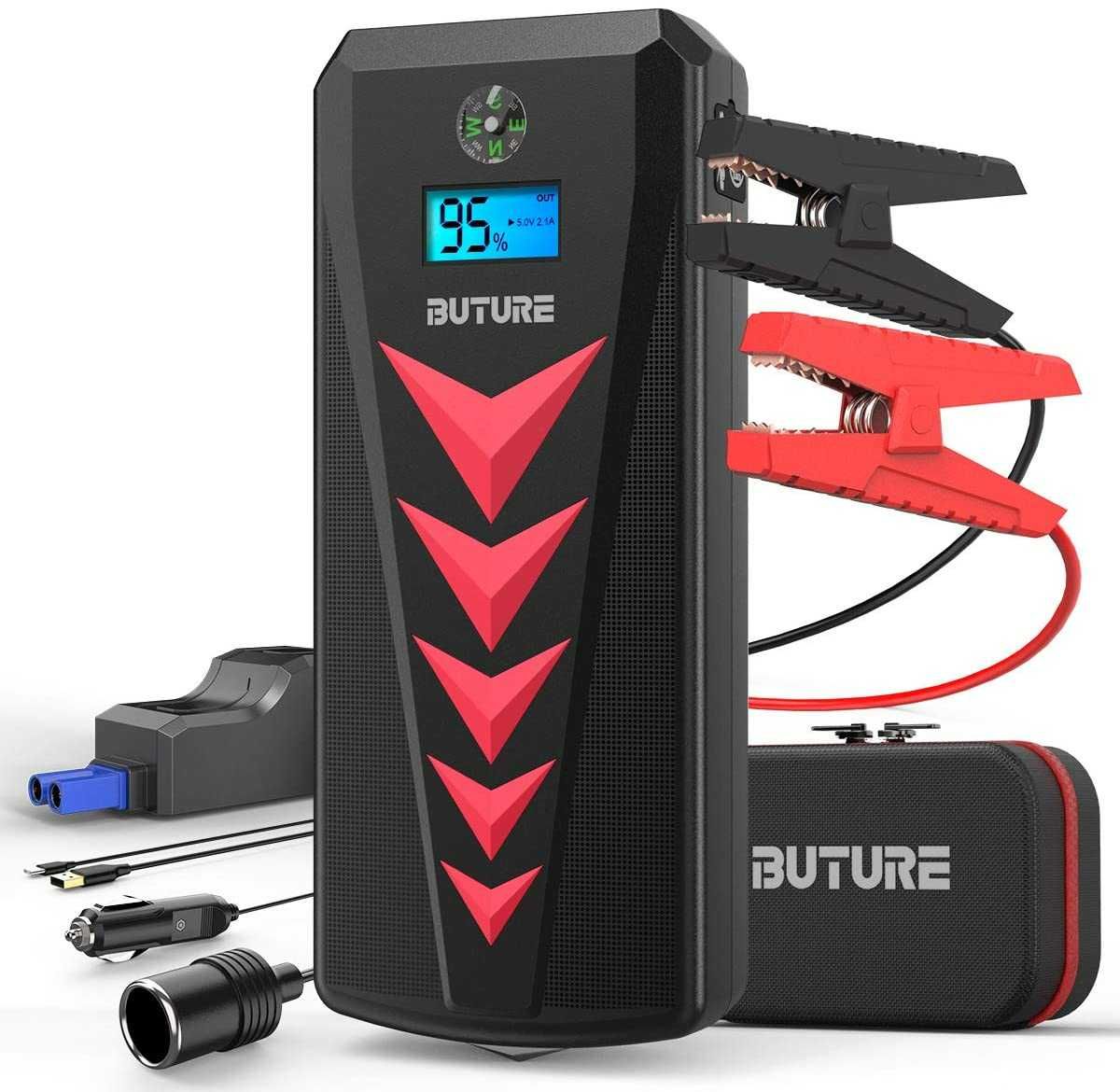 Buture Led jump starter carregador booster arranque bateria power bank