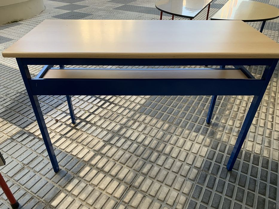 Mesa madeira e ferro