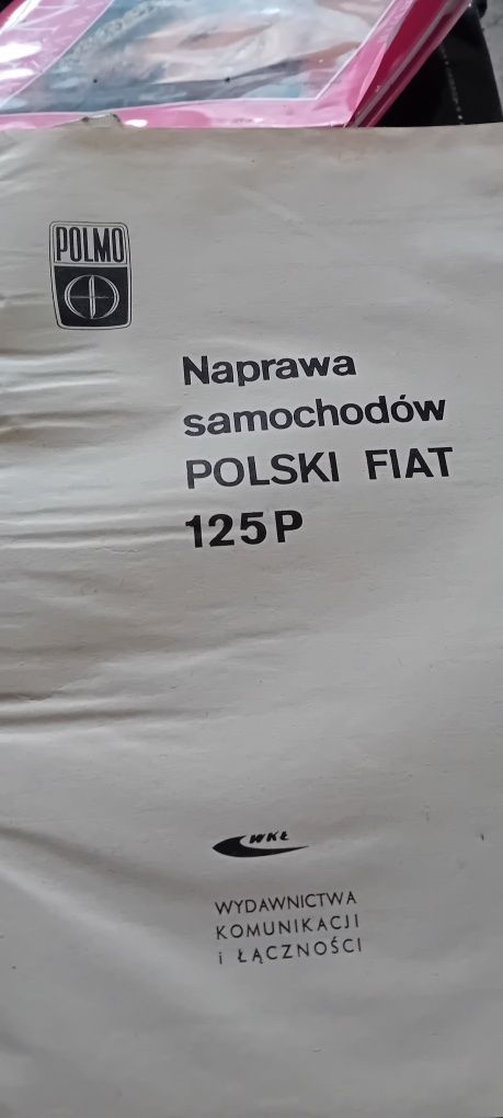 Zestaw 6 książek o  fiacie 125p , jego naprawie , maluchu i innych aut