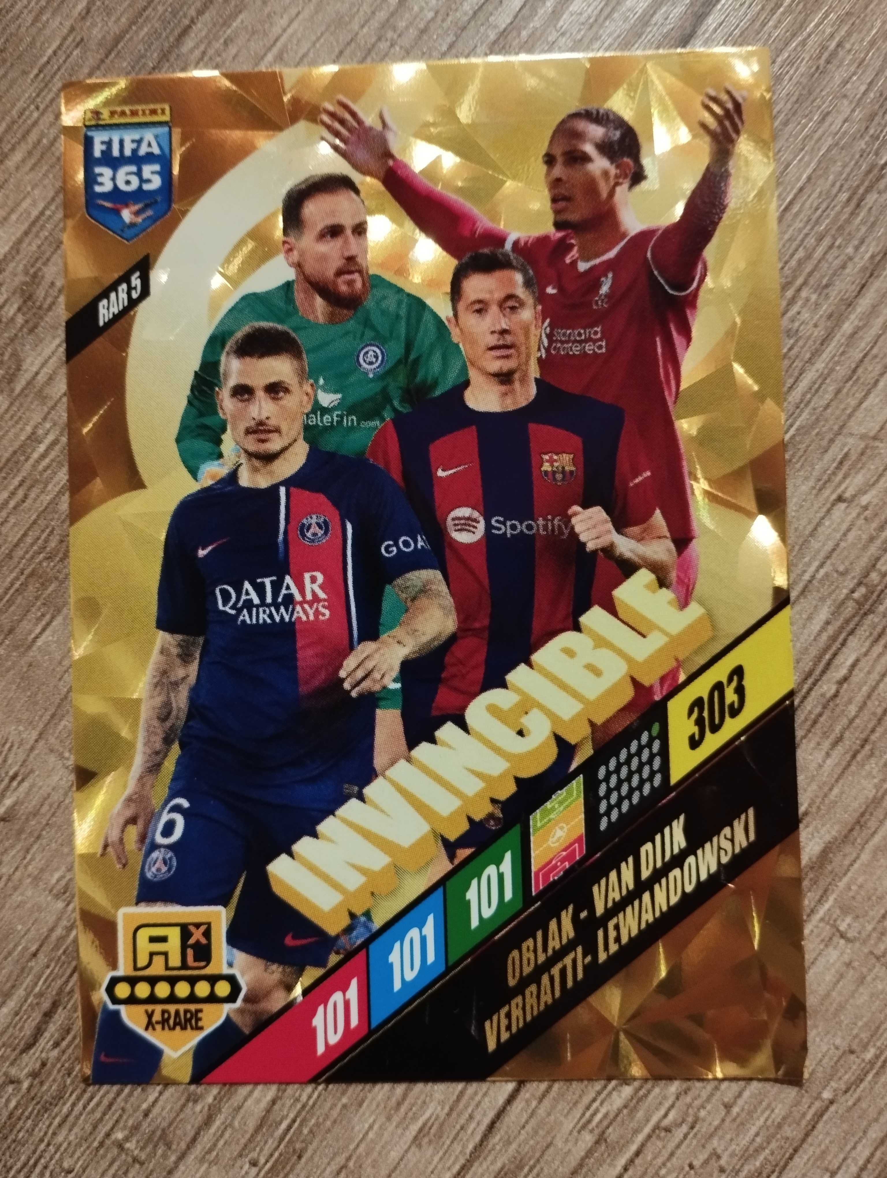 Rare 5 FIFA 365 Invincible Lewandowski 2024 Oblak Van Dick