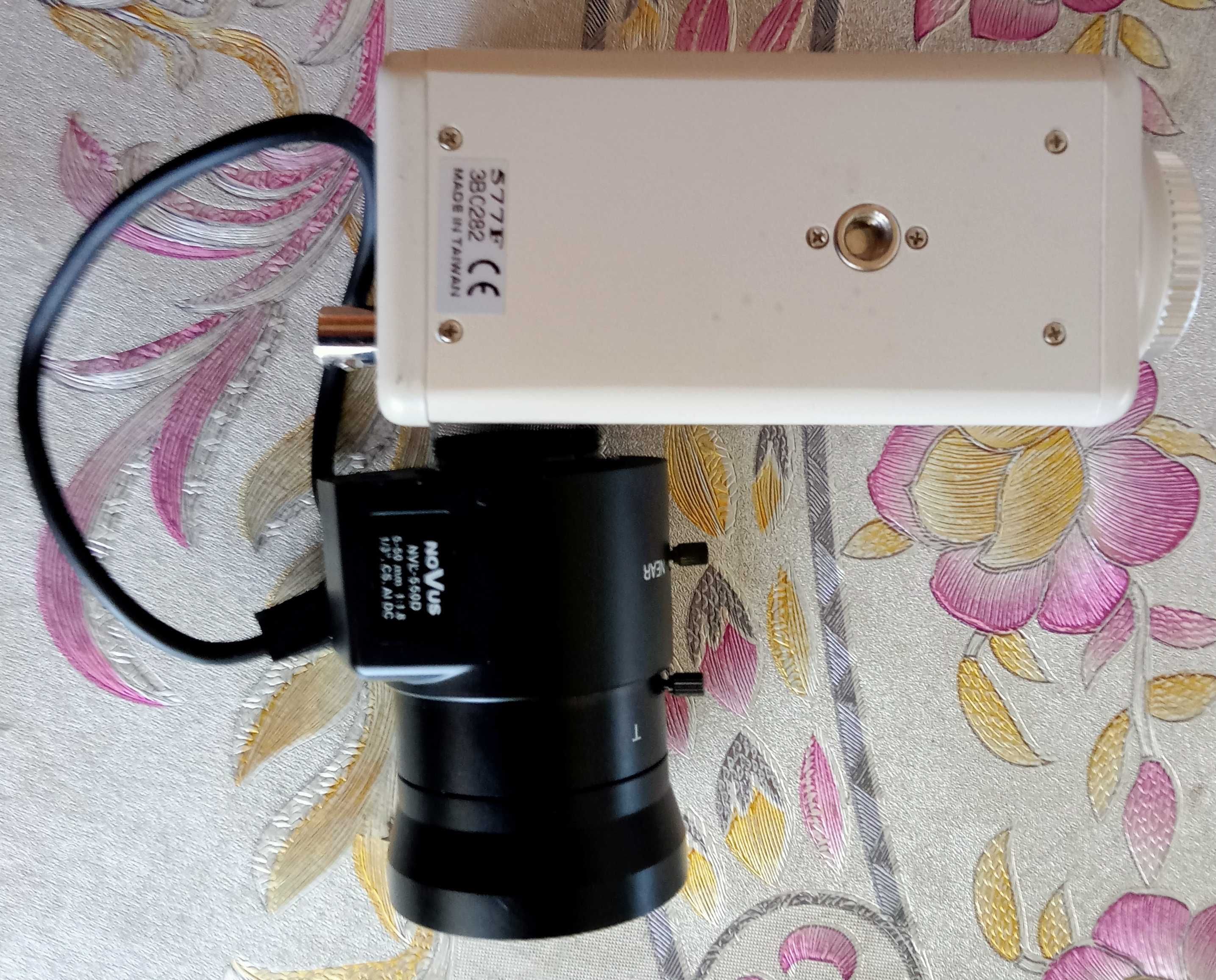 Видеокамера B/V CCD 577F с обьективом NOVUS NVL-515D.
