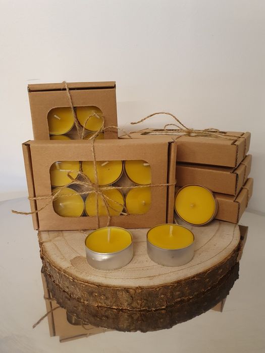 Podgrzewacze tealight z wosku pszczelego