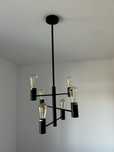 Czarna lampa loft