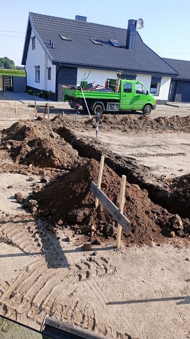 Usługi minikoparką, ładowarka prace ziemne, budowlane