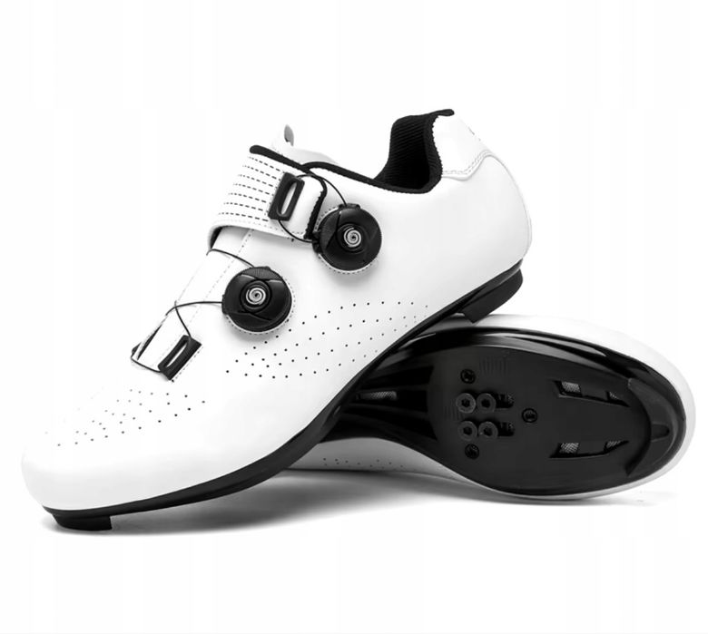 Buty rowerowe szosowe na żyłkę białe rozm 42