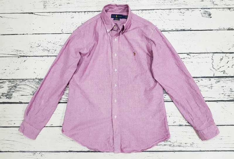 Ralph Lauren * slim fit * stretch oxford * koszula * męska * ideał * L