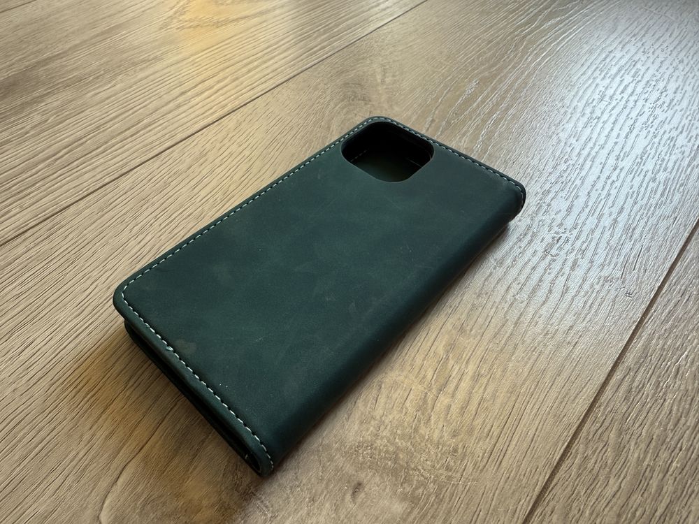 Etui Spacecase typu wallet - brąz do iPhone 13 mini