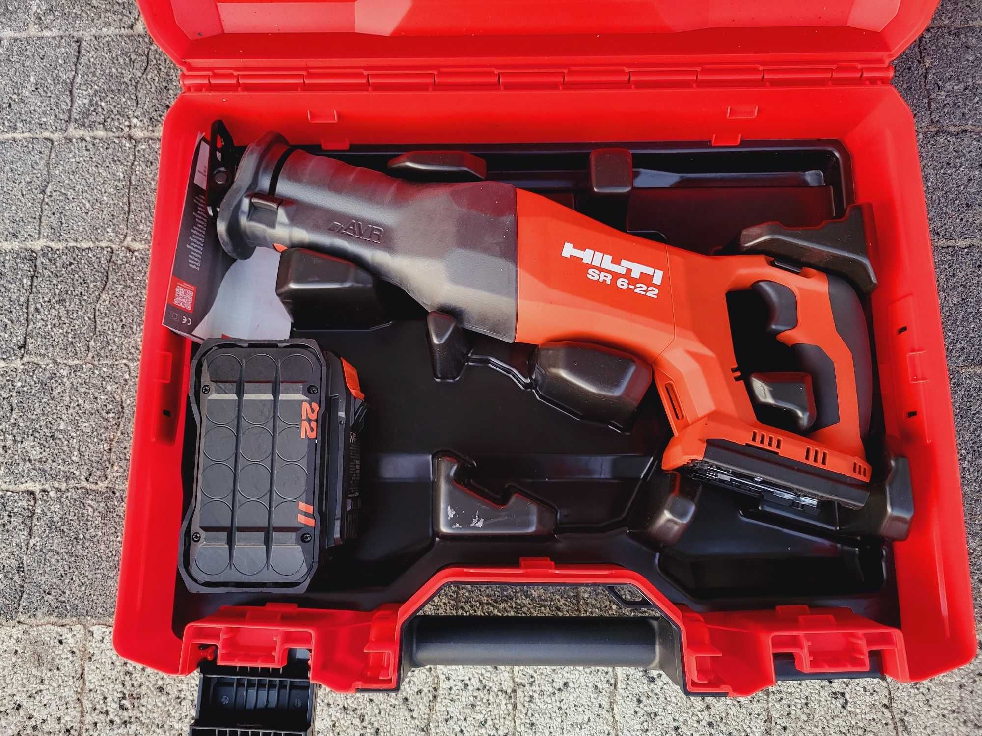 Piła Szablasta HILTI SR 6-22 Nuron + Aku. B 22-255 Li-ion Jak nowa!!