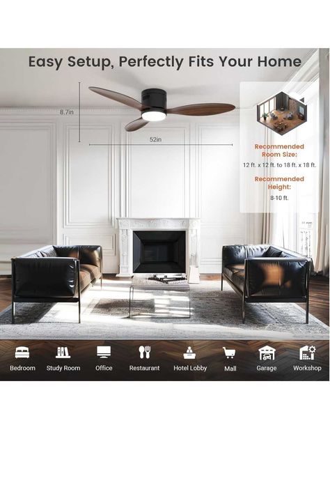 Wentylator sufitowy z oświetleniem i sterowaniem BlitzWill