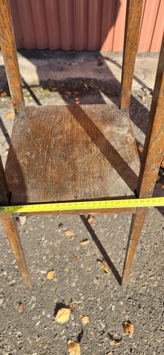 Stary drewniany kwietnik PRL