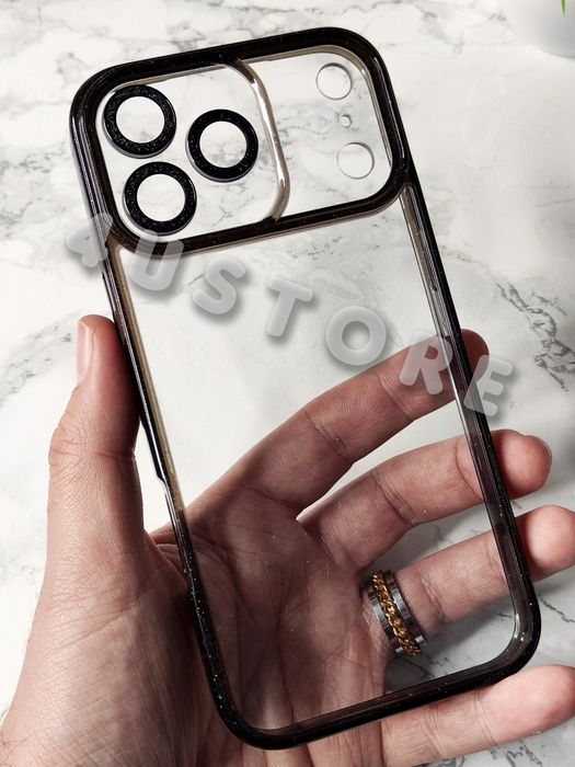 Чехол прозрачный на iPhone 17 Pro Max с линзами на камерах чохол