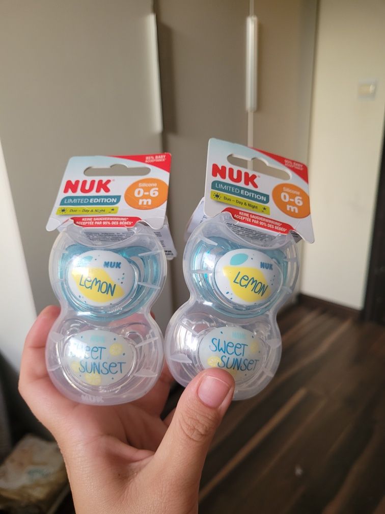 2x smoczki Nuk 0-6 miesięcy uspokajające smoczek