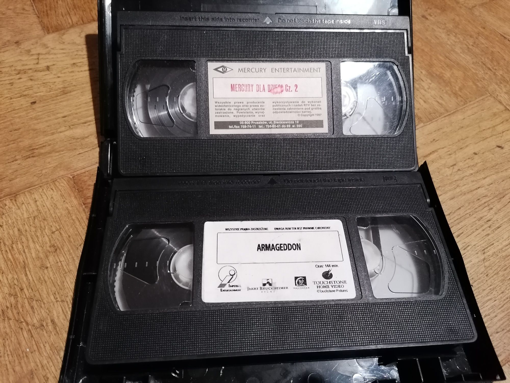 Kasety VHS 2 sztuki
