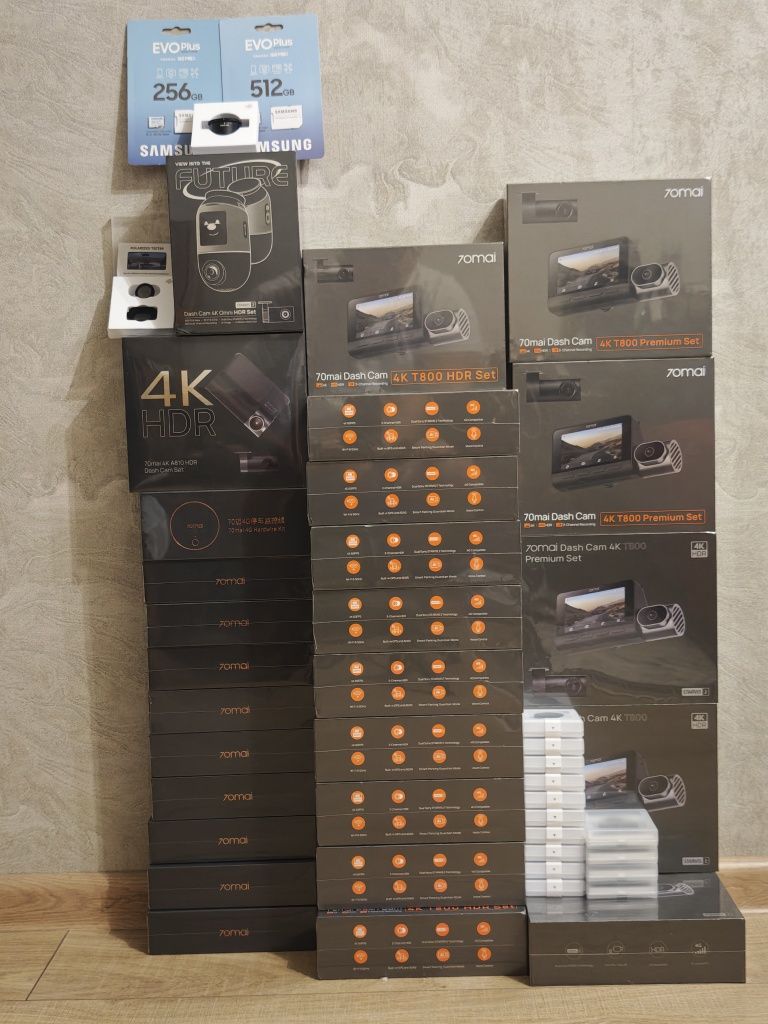 Видеорегистратор 70mai 4К T800+RC24 или RC41, X800+RC14, A810+RC12