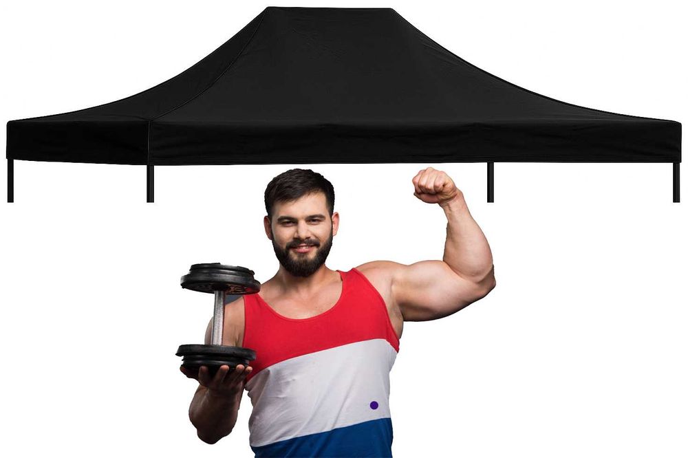 3x4,5 DACH WODOODPORNY pokrowiec NAMIOTU handlowego pawilon Expresowy