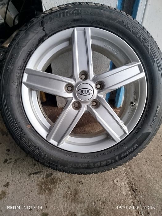Koła Alu Kia Cee'd 6,5Jx16(5x114,3,ET50)+Opony Hankook 205/55R/16 91H