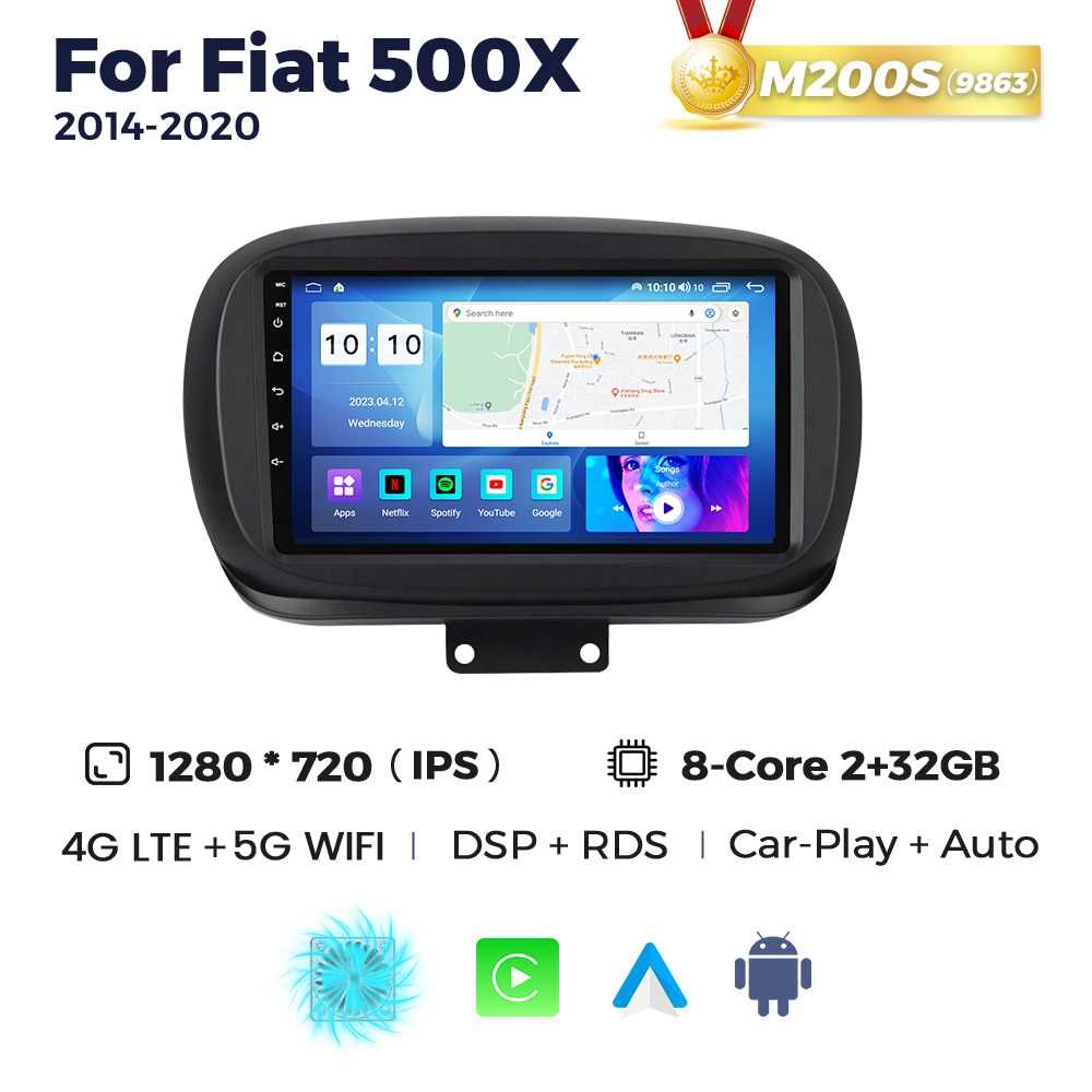 Штатна магнітола Fiat 500X 500L android GPS навігація Фіат