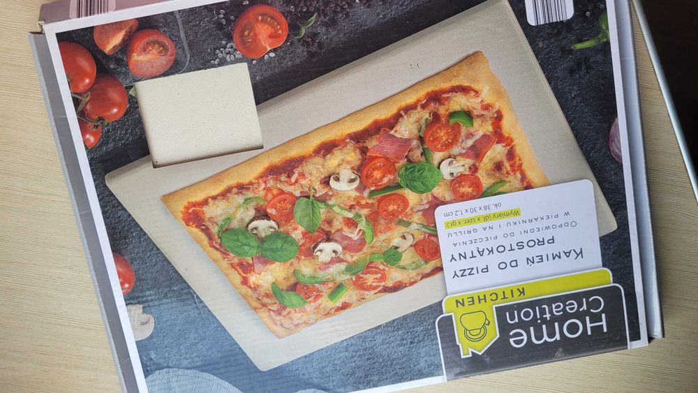 Kamień do pizzy 38 x30 odpowiedni do piekarnika i na grill - nowy