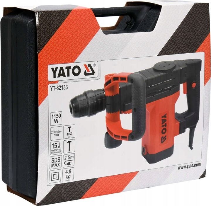 Yato Młot Wyburzeniowy Udar Dłutujący Sieciowy Sds Max 15j Kucie Yt-82