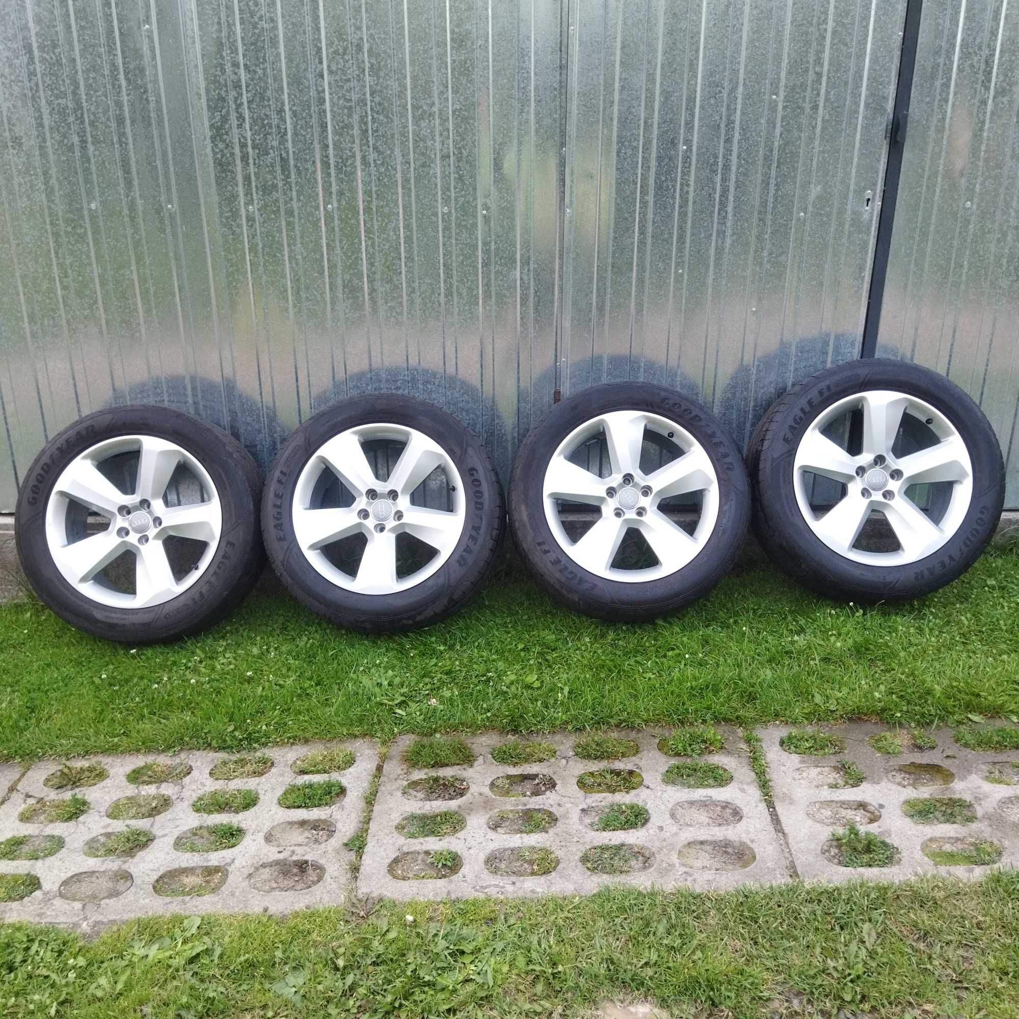 Koła 19" oryginał Audi q5 opony 235 55 R19 goodyear alufelgi j. nowe