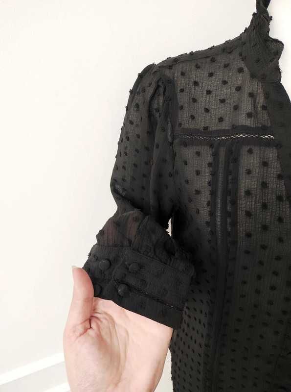 Nowa koszula z 3/4 rękawem elegancka klasyczna plumetti Sinsay M