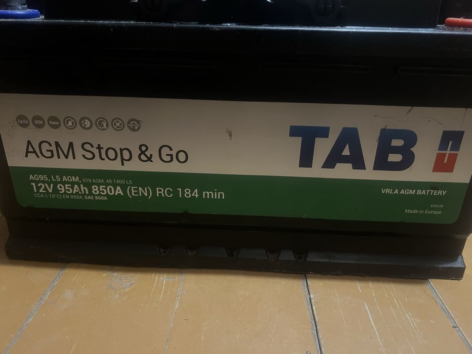 Акумулятор TAB AGM 95Ah 850A