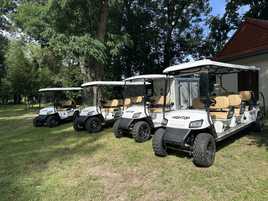 Nowy Wózek golfowy typu melex 8 osobowy i 4 osobowy i kontener