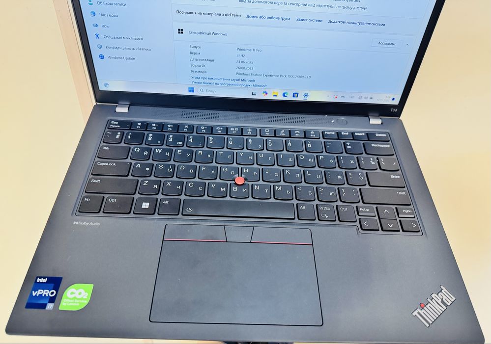Ноутбук Lenovo ThinkPad T14 Gen 4 i7-1365U/Ram 32GB /SSD 256GB