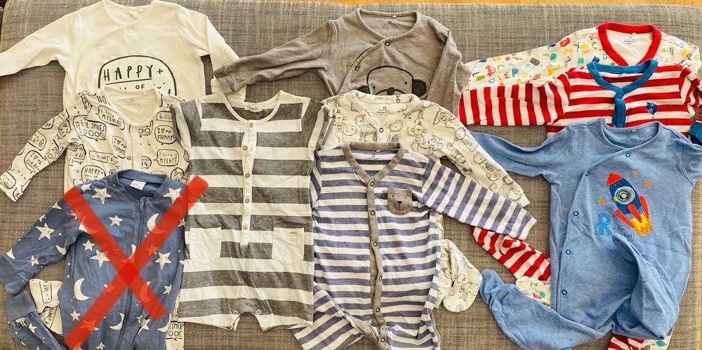 Komplet ubranek, giga paczka (~50szt.), ZARA LINDEX, rozm. 86