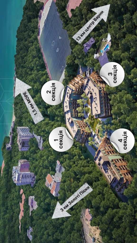 Комфортні апартаменти в ЖК Forest Seaview  в Варні (Болгарія)