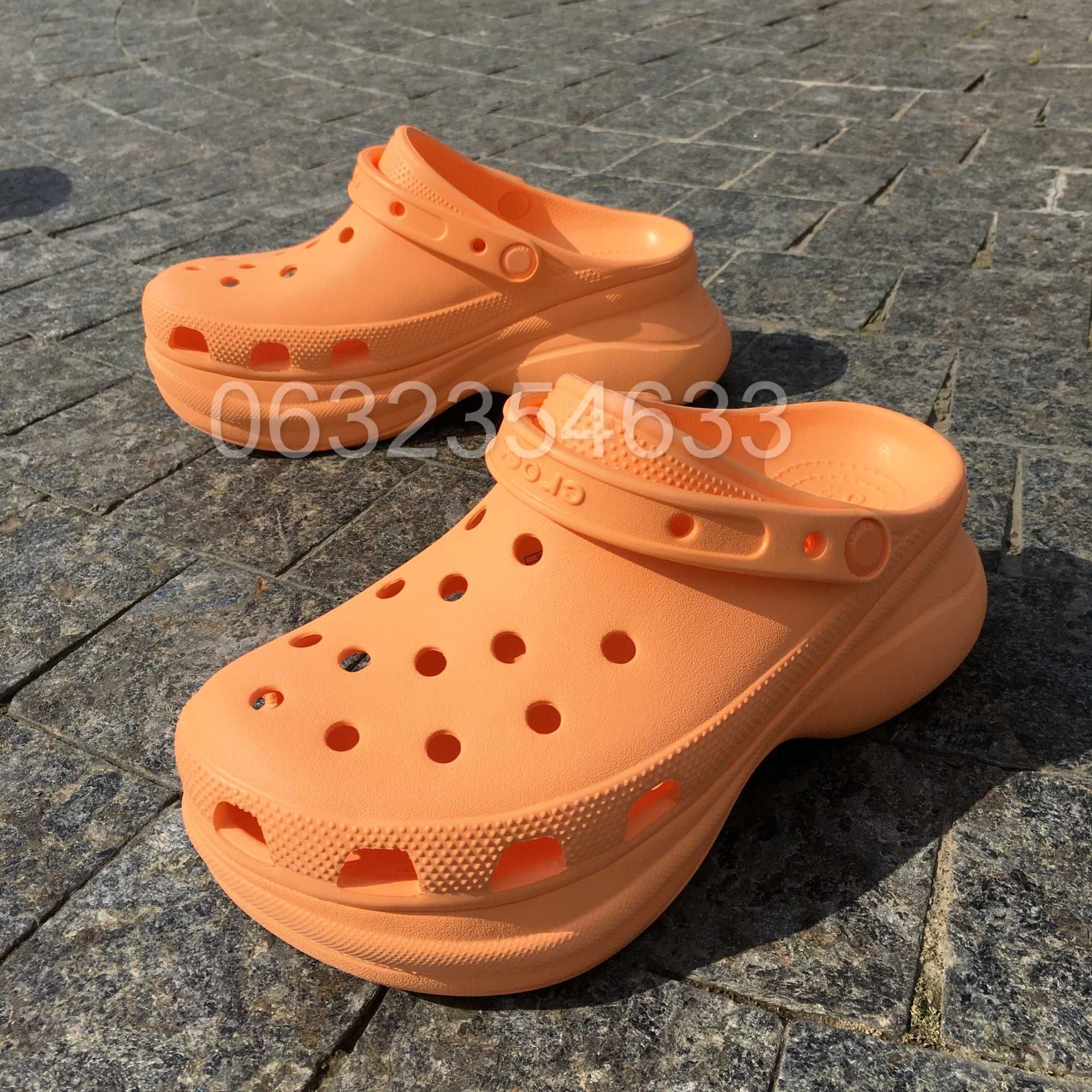 Жіночі крокси взуття на високій платформі Crocs classic Bae Clog!