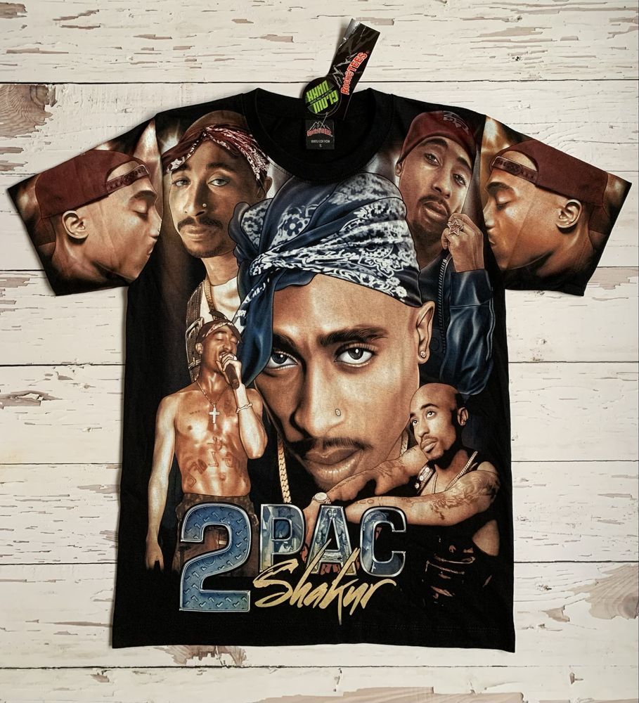 Koszulka Męska 2Pac Tupac Shakur Rock Tees S Rap Hip Hop Unikat Nowa !
