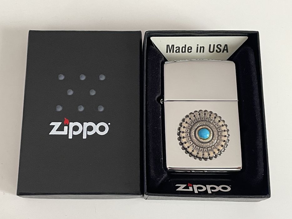 Zapalniczka Zippo 1998, Sun Fire, Turquoise, Southwest, Turkus