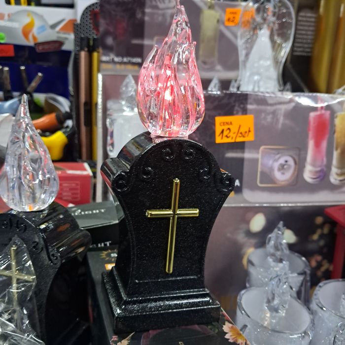 Lampion solarny świeca wkład do znicza stroika