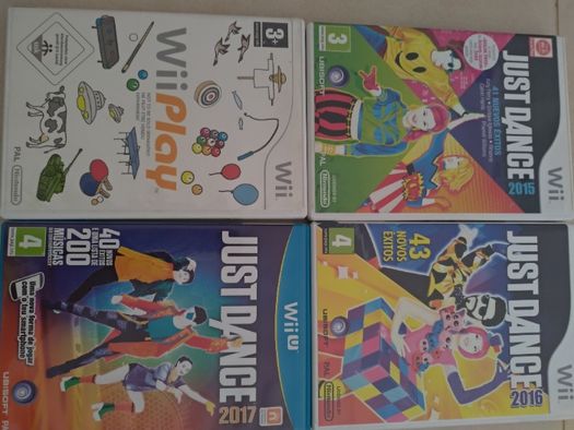 Jogos WIIU + Jogos WII: Super Mario 3D World, Super Mario Bros, etc