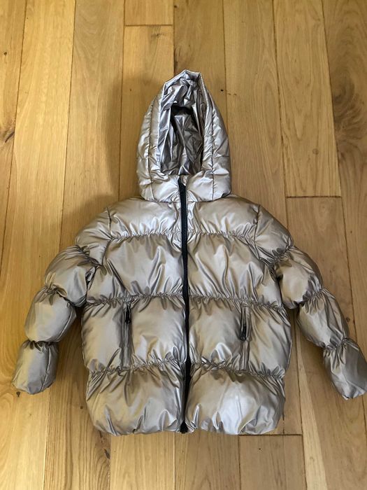 Пуховик Glossy Куртка металік Matalan 7 - 8 р. 122 - 128 термокуртка