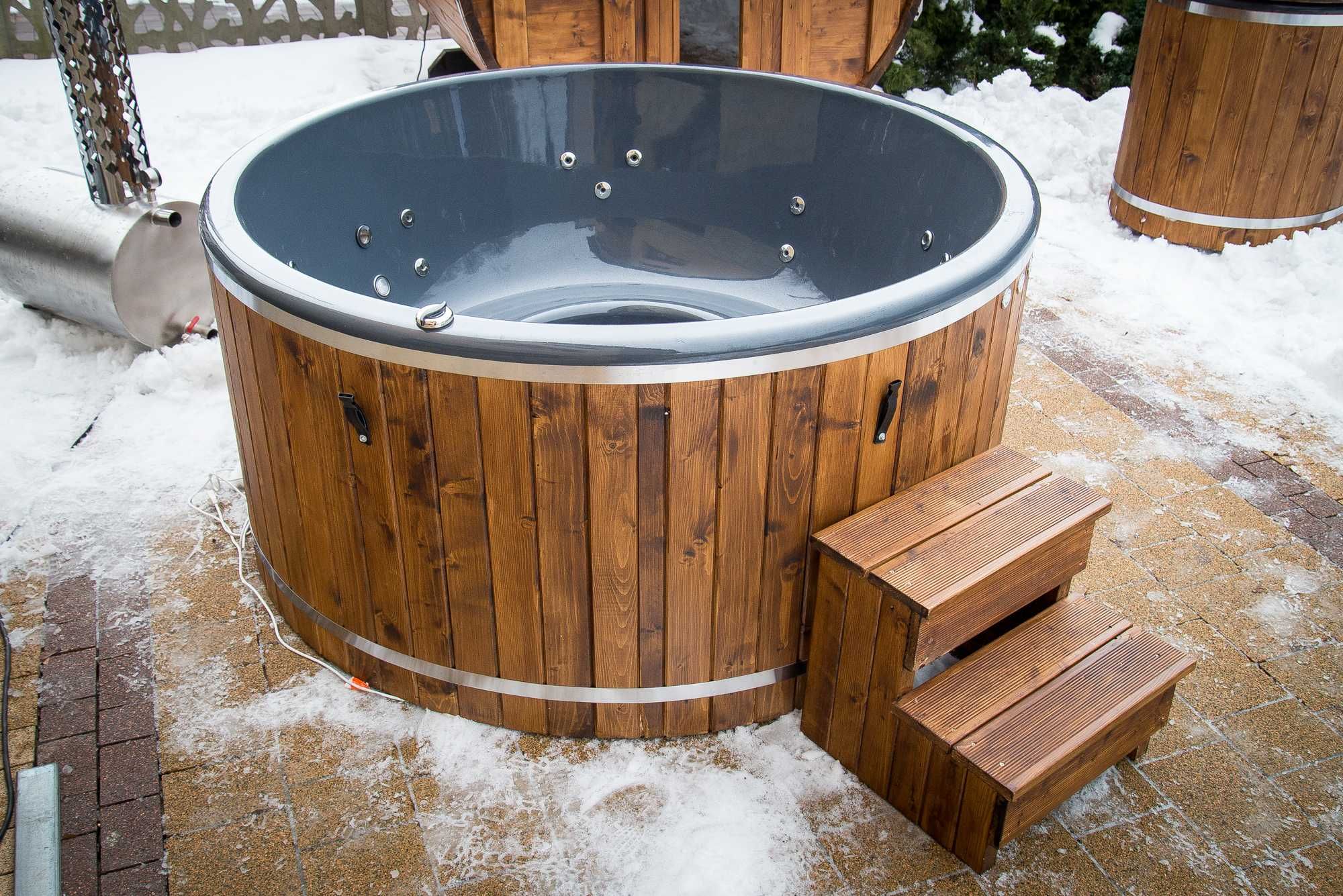 Balia ogrodowa Jacuzzi Hot Tuba Bania Gorąca Beczka dysze hydromasaż