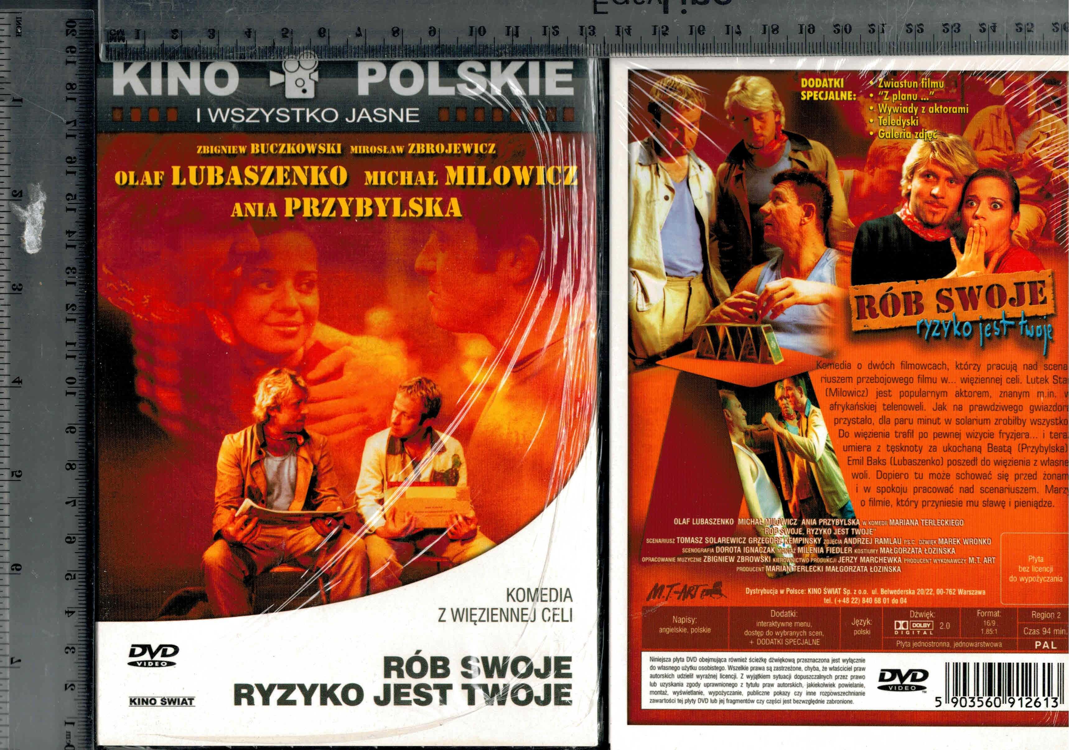 Rób swoje, ryzyko jest Twoje Lubaszenko Przybylska Milowicz DVD