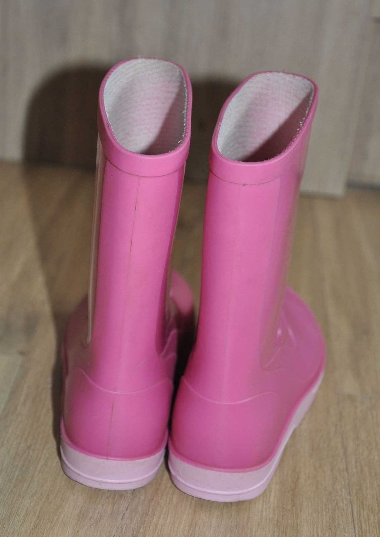 Kalosze R.30 gumiaki, buty wodoodporne różowe- super kaloszki
