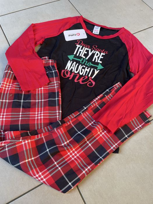 Piżama dla chlopca roz.8/9 lat swiateczna z nadrukiem Boze Narodzeni