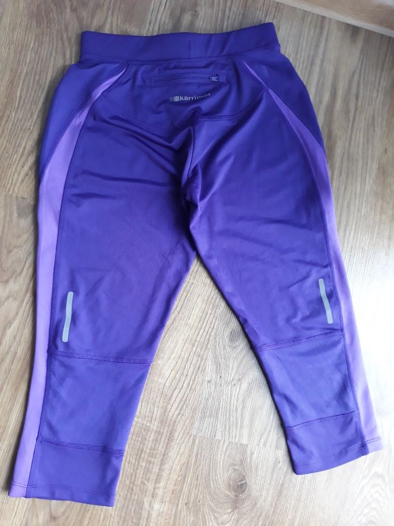 Legginsy getry Karrimor run 10 fioletowe 3/4